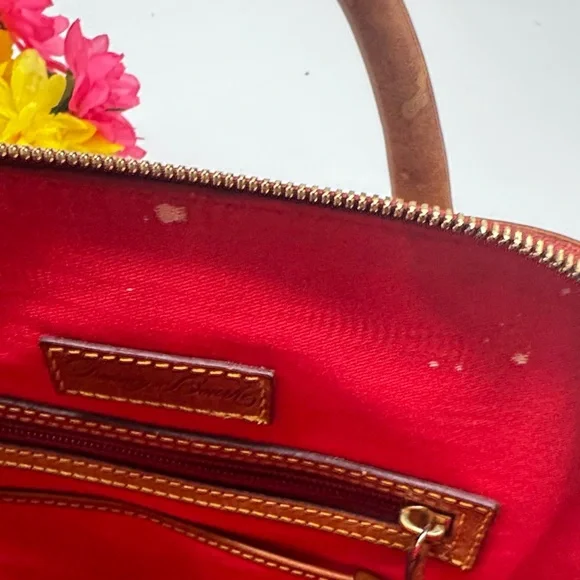 Dooney & Bourke Brown Leather Backpack As Is Condition - Picture 11 of 16